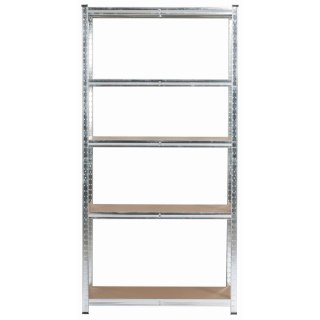 2x REGAŁ METALOWY 90x40x180 SREBRNY