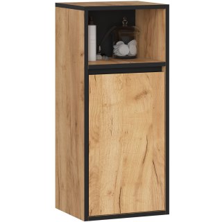 SZAFKA ŁAZIENKOWA WISZĄCA VAMI W35 1D 1W DĄB CRAFT / CZARNY