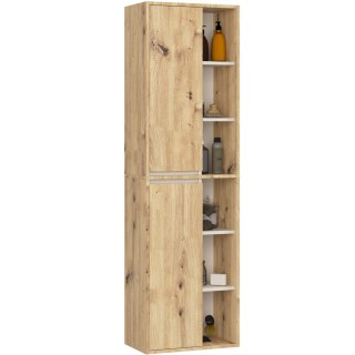 SZAFKA ŁAZIENKOWA WISZĄCA VAMI W50 2D 6P DĄB ARTISAN / KASZMIR