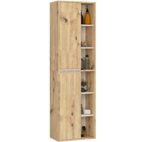 SZAFKA ŁAZIENKOWA WISZĄCA VAMI W50 2D 6P DĄB ARTISAN / KASZMIR