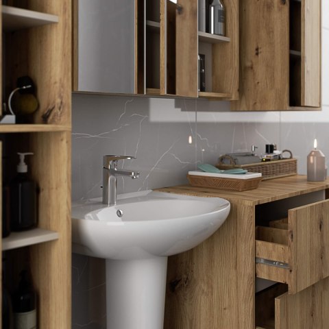 SZAFKA ŁAZIENKOWA WISZĄCA VAMI W50 2D 6P DĄB ARTISAN / KASZMIR