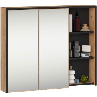 SZAFKA ŁAZIENKOWA WISZĄCA VAMI W90 2D 3P LO DĄB CRAFT / CZARNY