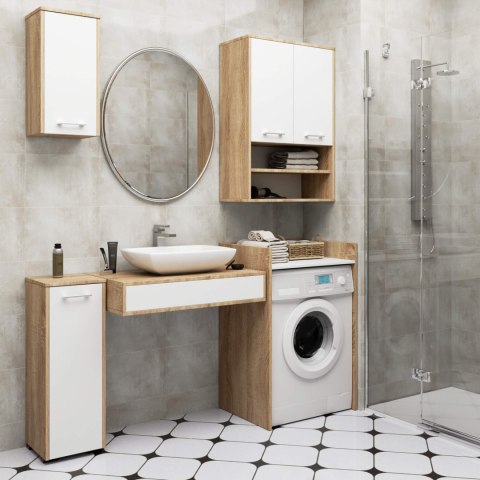 SZAFKA WISZĄCA FIN H934 W64 2D 1P DĄB SONOMA/BIAŁA