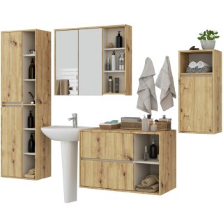ZESTAW MEBLI ŁAZIENKOWYCH WISZĄCYCH VAMI DĄB ARTISAN / KASZMIR