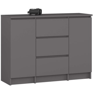 KOMODA K100 2D 3SZ PK GRAFIT SZARY