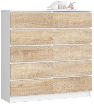 KOMODA K120 10SZ CLP PK BIAŁY / SONOMA