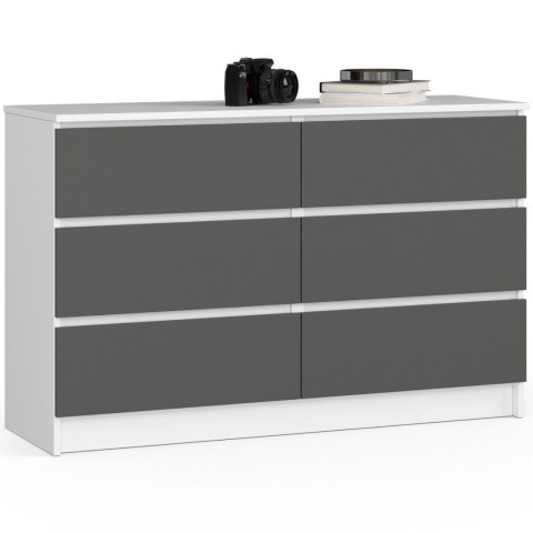 KOMODA K120 6SZ CLP PK BIAŁA / SZARY