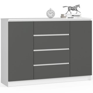 KOMODA K140 2D 4SZ CLP PK BIAŁY / SZARY