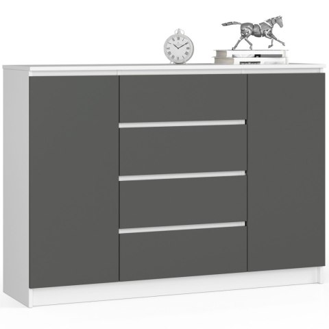 KOMODA K140 2D 4SZ CLP PK BIAŁY / SZARY