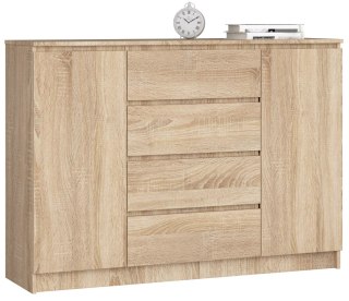 KOMODA K140 2D 4SZ CLP PK DĄB SONOMA