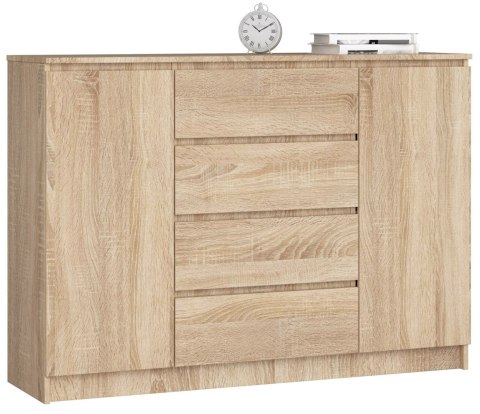 KOMODA K140 2D 4SZ CLP PK DĄB SONOMA