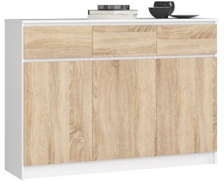 KOMODA K140 3D 3SZ CLP PK BIAŁA / SONOMA