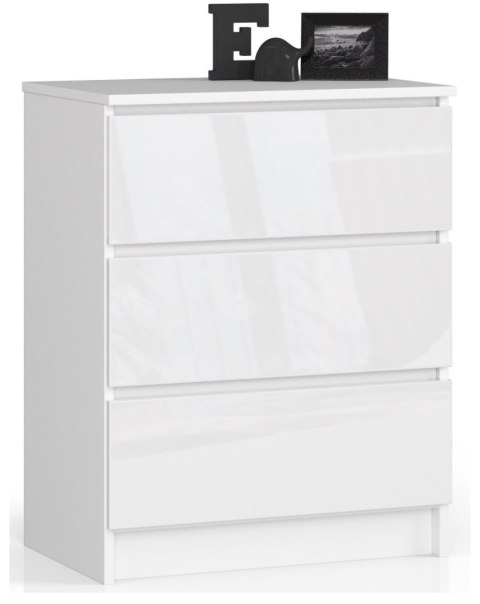 KOMODA K60 3SZ CLP PK BIAŁY POŁYSK
