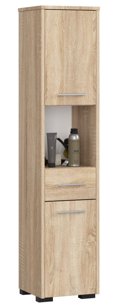 REGAŁ ŁAZIENKA FIN SŁUPEK 30 2D 1SZ 1W 140cm PK SONOMA