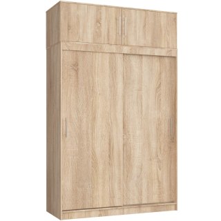SZAFA PRZESUWNA Z NADSTAWKĄ 150cm CLP SONOMA MONO