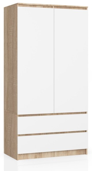 SZAFA S90 2D 2SZ CLP PK SONOMA / BIAŁY