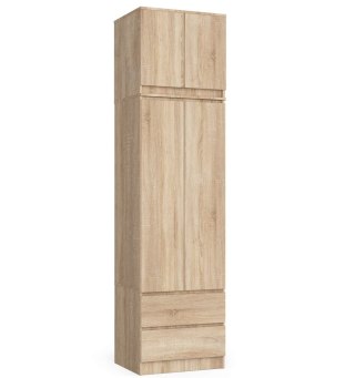 SZAFA Z NADSTAWKĄ S60 2D 2SZ CLP PK DĄB SONOMA