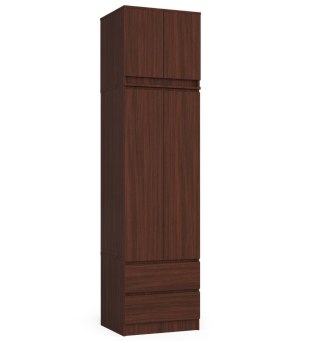 SZAFA Z NADSTAWKĄ S60 2D 2SZ CLP PK WENGE