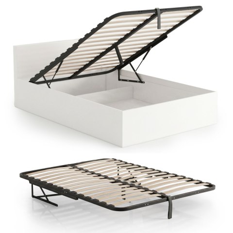 Stelaż metalowy do łóżka 120x200 cm z mechanizmem podnoszenia 28 listew dzielony