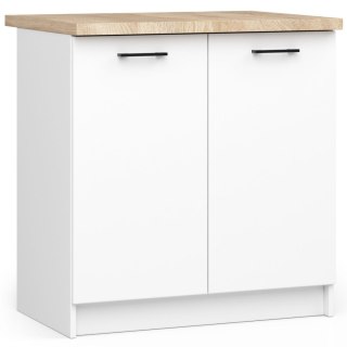 Szafka OLIWIA S80 2D BIAŁA + BLAT