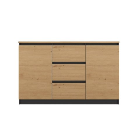 Komoda COSTA 1D3S/2D3S BA ANTRACYT DĄB ARTISAN