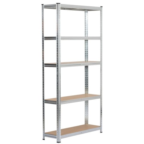 2x REGAŁ METALOWY 90x30x180 SREBRNY