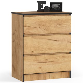 KOMODA K60 3SZ CLP PK DĄB CRAFT
