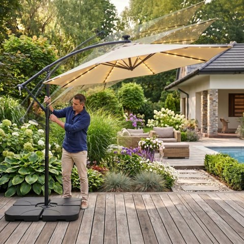 PARASOL OGRODOWY MILIN BEŻOWY