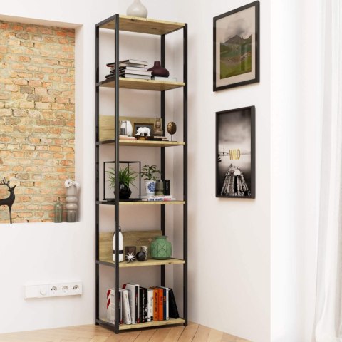 REGAŁ INDUSTRIALNY 500 CZARNY/DĄB ARTISAN