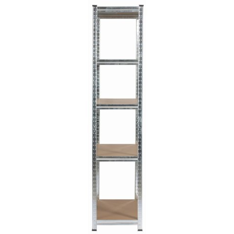 REGAŁ METALOWY 90x40x180 SREBRNY