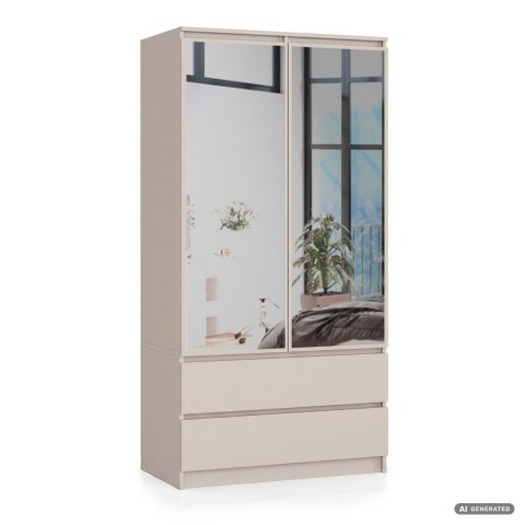 SZAFA S90 2D 2SZ CLP PK LUSTRO KASZMIR