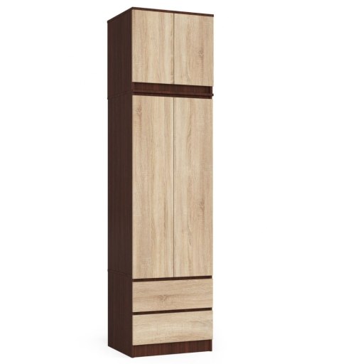 SZAFA Z NADSTAWKĄ S60 2D 2SZ CLP PK WENGE / SONOMA