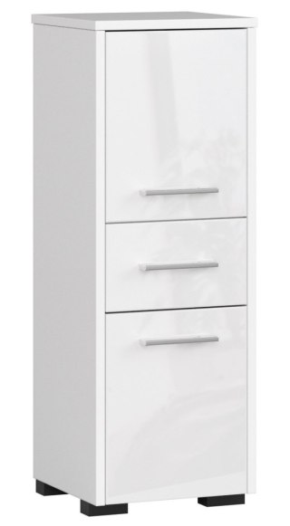 SZAFKA ŁAZIENKA FIN SŁUPEK 30 2D 1SZ 85cm PK BIAŁY POŁYSK