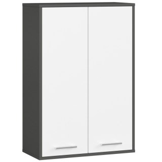 SZAFKA WISZĄCA FIN H934 W64 2D GRAFIT SZARY/BIAŁA