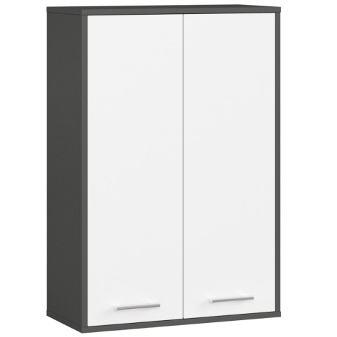 SZAFKA WISZĄCA FIN H934 W64 2D GRAFIT SZARY/BIAŁA