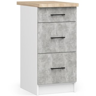 Szafka OLIWIA S40 SZ3 + BLAT BIAŁA / BETON