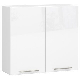 WISZĄCA SZAFKA KUCHENNA OLIWIA W 80cm BIAŁA-BIAŁY POŁYSK H720