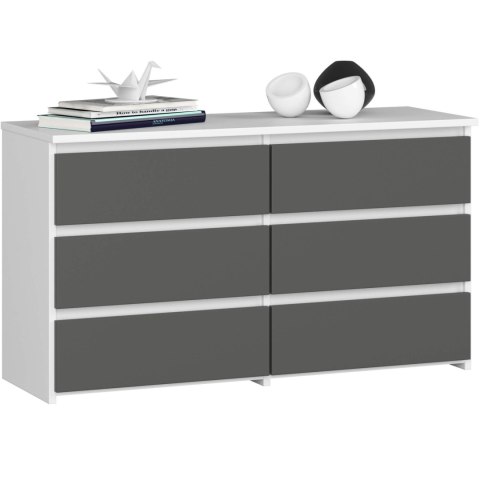 KOMODA CL100 6SZ PK BIAŁA / SZARA