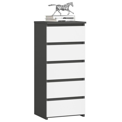 KOMODA CL5 PK GRAFIT SZARY / BIAŁA