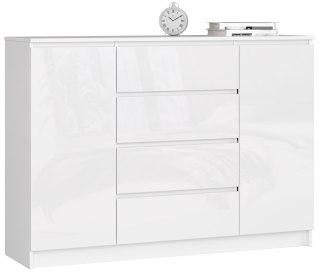 KOMODA K140 2D 4SZ CLP PK BIAŁY POŁYSK