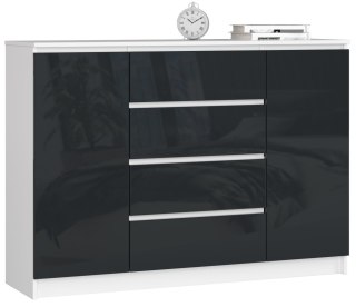 KOMODA K140 2D 4SZ CLP PK GRAFIT POŁYSK