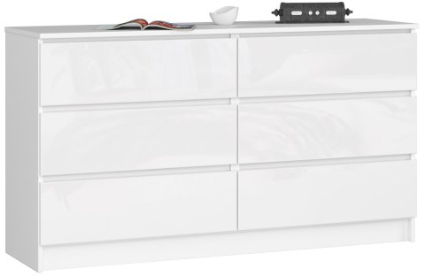 KOMODA K140 6SZ CLP PK BIAŁY POŁYSK