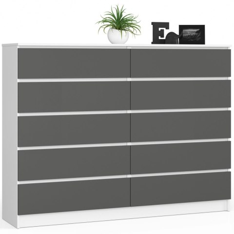 KOMODA K160 10SZ CLP PK BIAŁY / SZARY