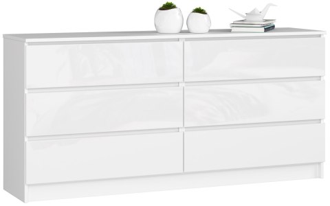 KOMODA K160 6SZ CLP PK BIAŁY POŁYSK