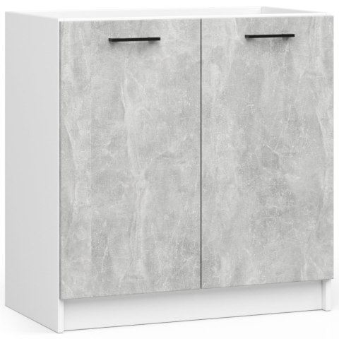 MEBLE KUCHENNE ZESTAW OLIWIA G1 2.0M BIAŁY-BETON