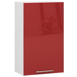 WISZĄCA SZAFKA KUCHENNA OLIWIA W 50cm BIAŁA-CZERWONY POŁYSK H720