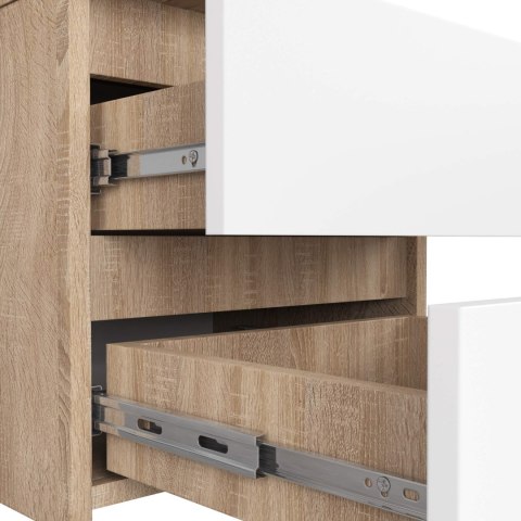 KOMODA CL2 2SZ CLP PK DĄB SONOMA / BIAŁY