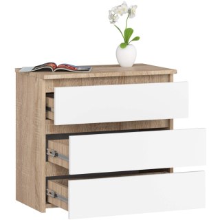 KOMODA CL3 3SZ CLP PK DĄB SONOMA / BIAŁY
