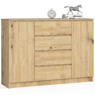 KOMODA K140 2D 4SZ CLP PK DĄB ARTISAN