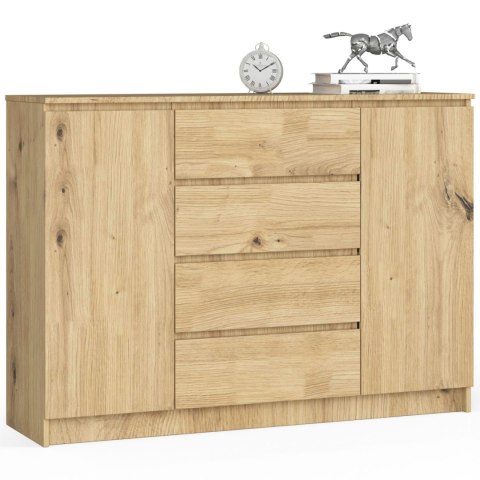 KOMODA K140 2D 4SZ CLP PK DĄB ARTISAN